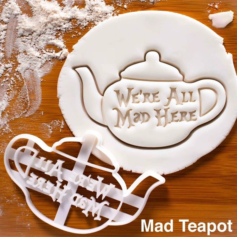 Lot de 3 emporte-pièces imprimés 3D Alice au Pays des Merveilles - Emporte Piece