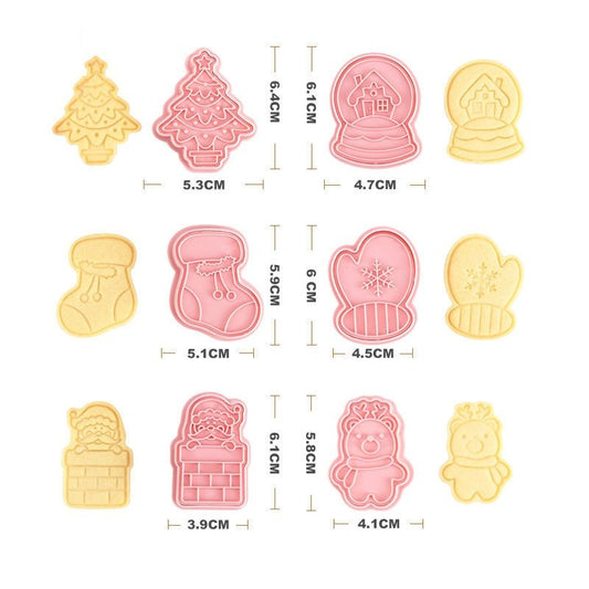 Lot de 6 emporte-pièces Noël- Emporte Piece