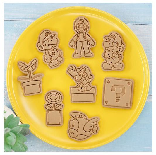 Lot de 8 emporte-pièces relief Super Mario Bros #1 - Emporte Piece