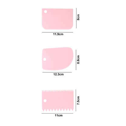 Corne Pâtisserie 3 pièces Couleur Rose