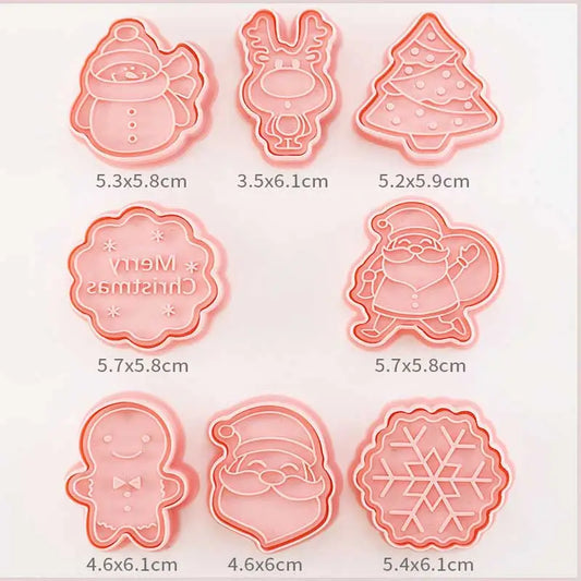 Lot de 8 emporte-pièces Noel 1 - Emporte Piece