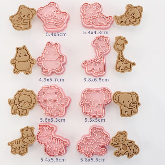 Emporte-pièces relief Animaux de la Jungle Cartoons