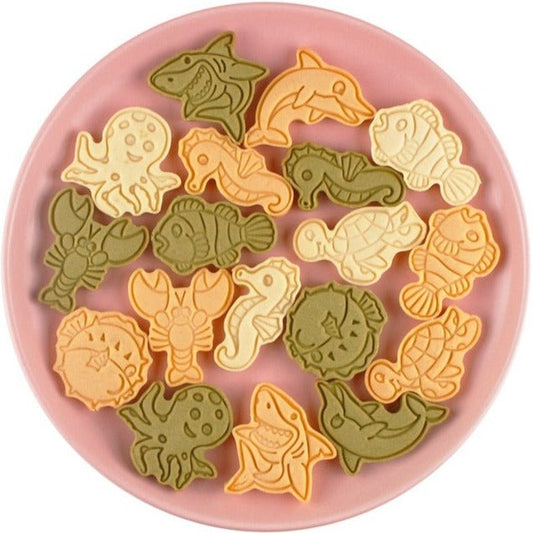 Lot de 8 emporte-pièces relief Créatures des Mers - Emporte Piece